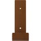 Ekena Millwork Steel Hanging Shelf Bracket, Hammered Copper 2"W x 10"D x 6 1/2"H BKTM02X10X06HSHCO - alternate 7